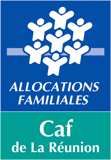 logo caf réunion partenaire du village de corail